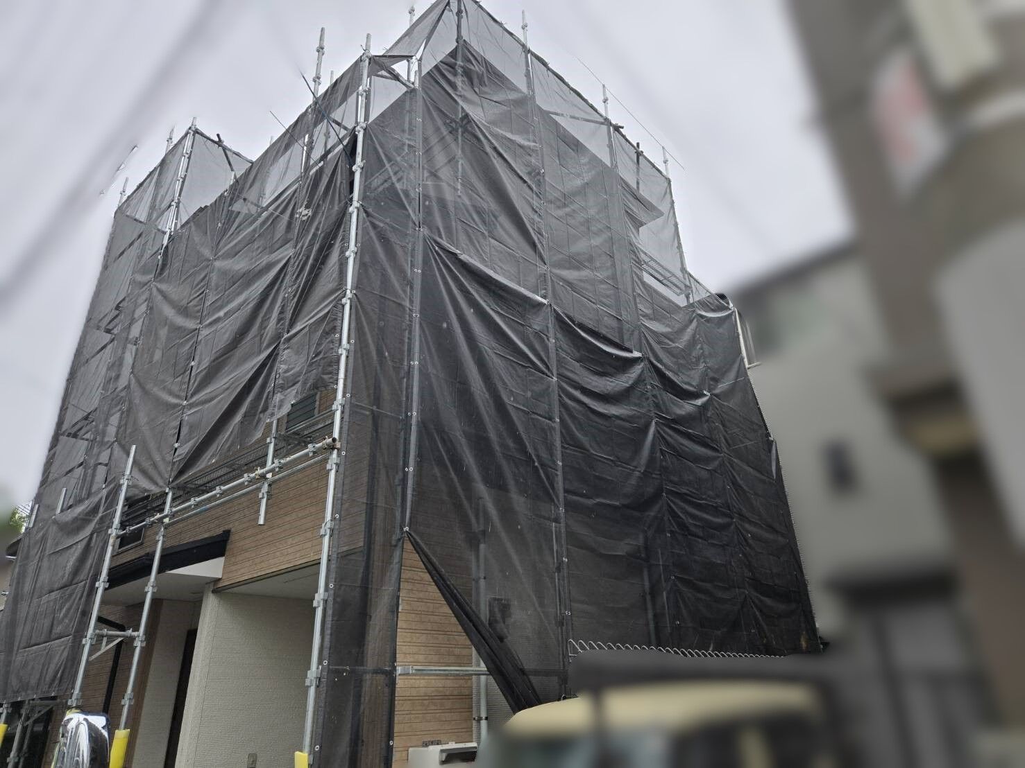 一軒家🏠仮設足場工事